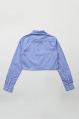 Badblood Cropped Shirt Blue/Straife