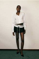 Badblood Cropped Shirt White