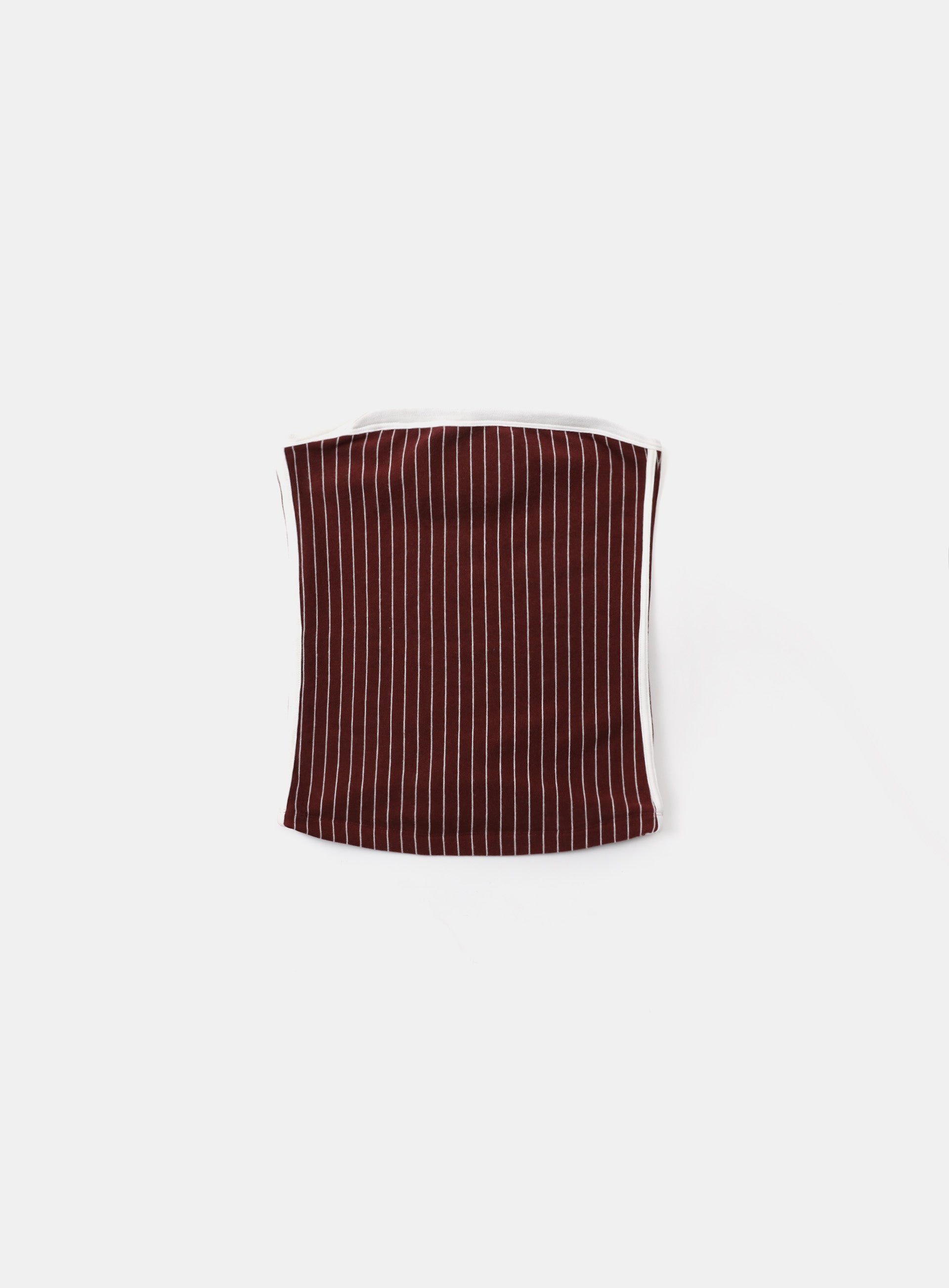 Badblood Classic Logo Stripe Tube Top - Wine