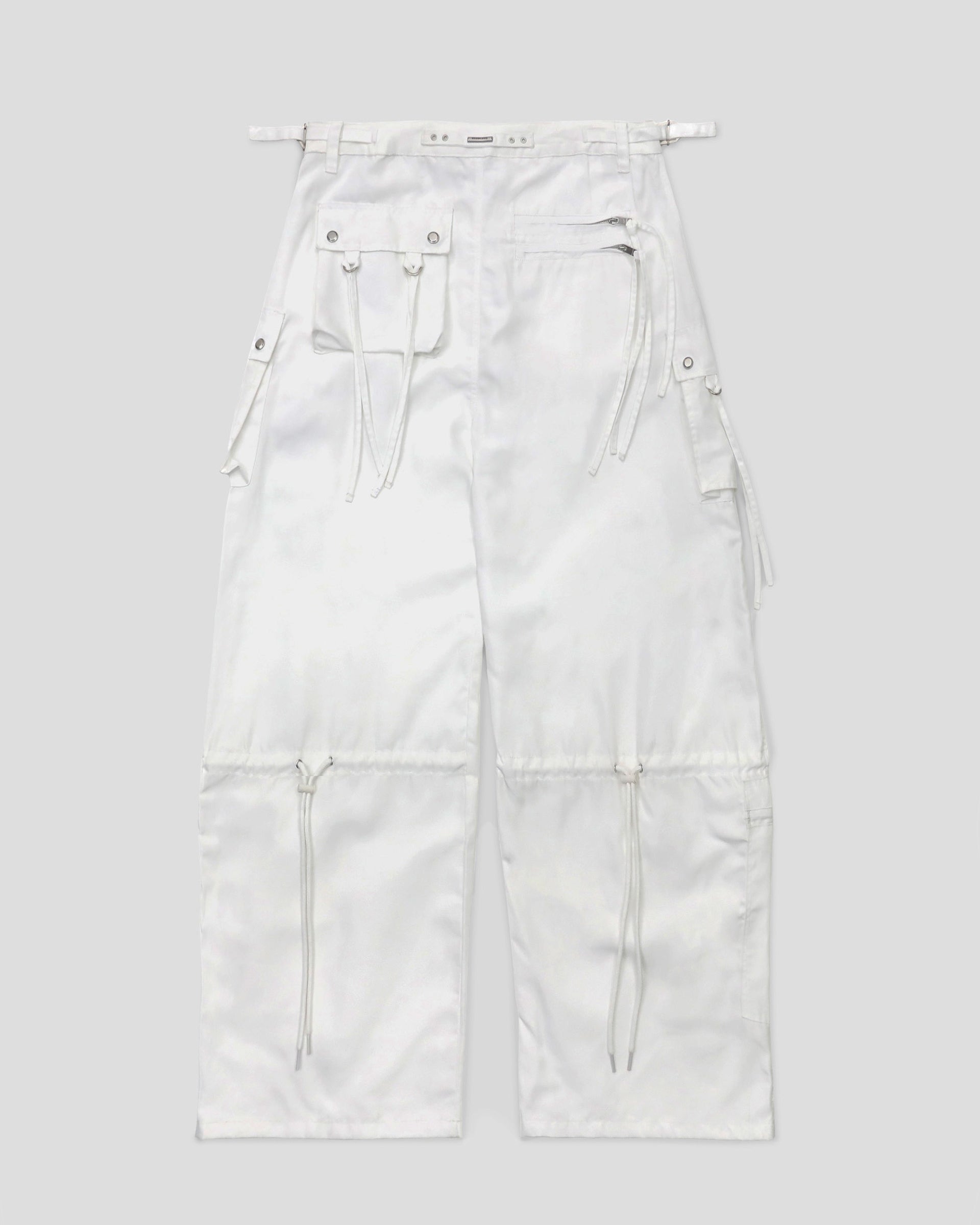 Badblood Squad Nylon Cargo Pants White