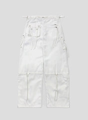 Badblood Squad Nylon Cargo Pants White