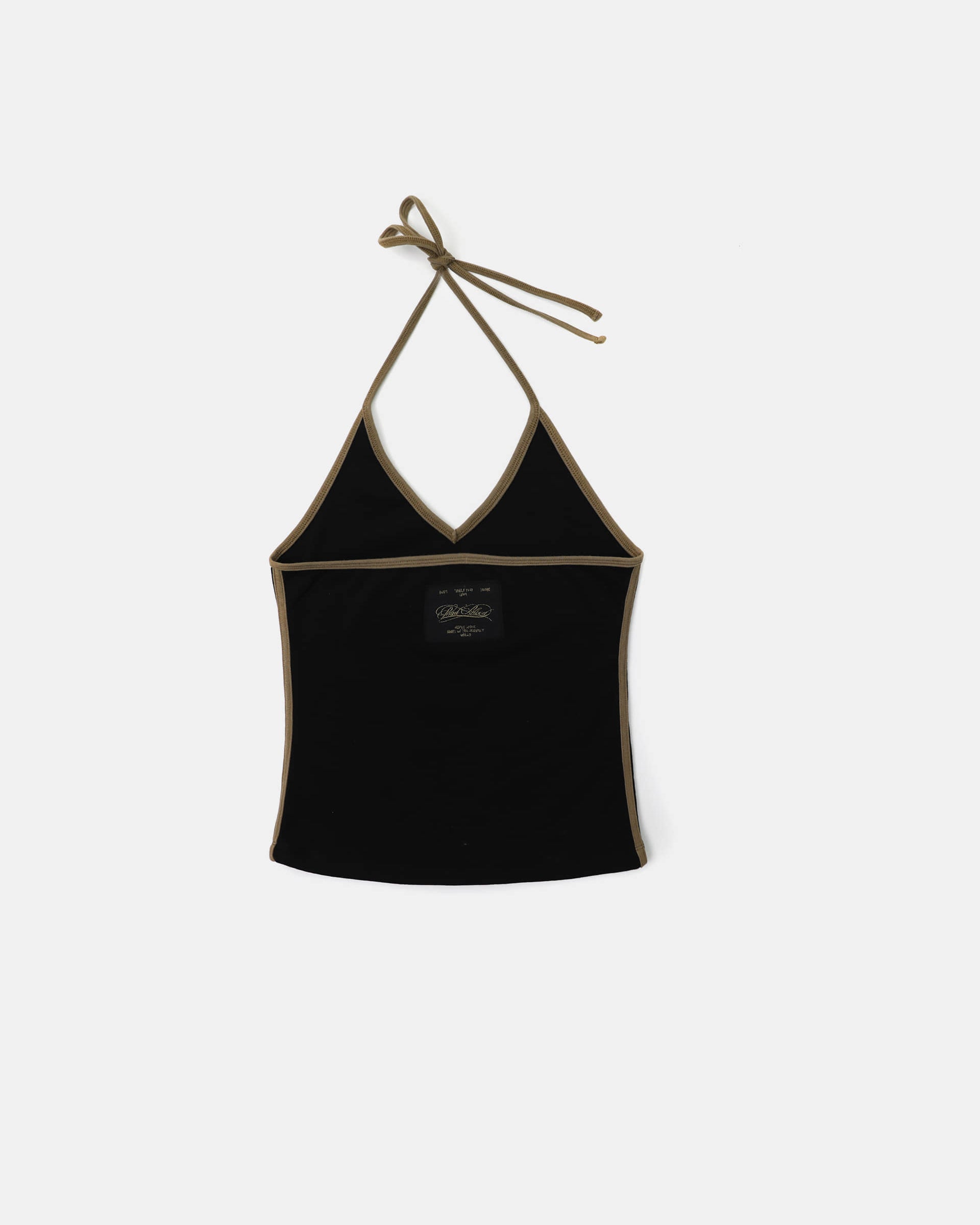 Badblood Vintage Club Halter Tank - Black