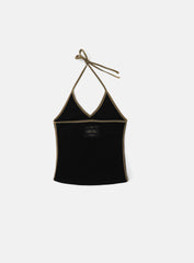 Badblood Vintage Club Halter Tank - Black