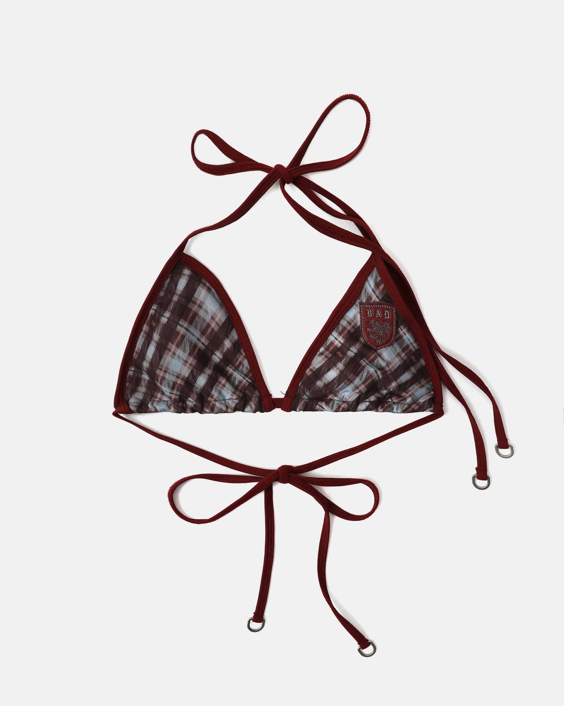 Badblood Vintage Club Bikini Set - Checked Red