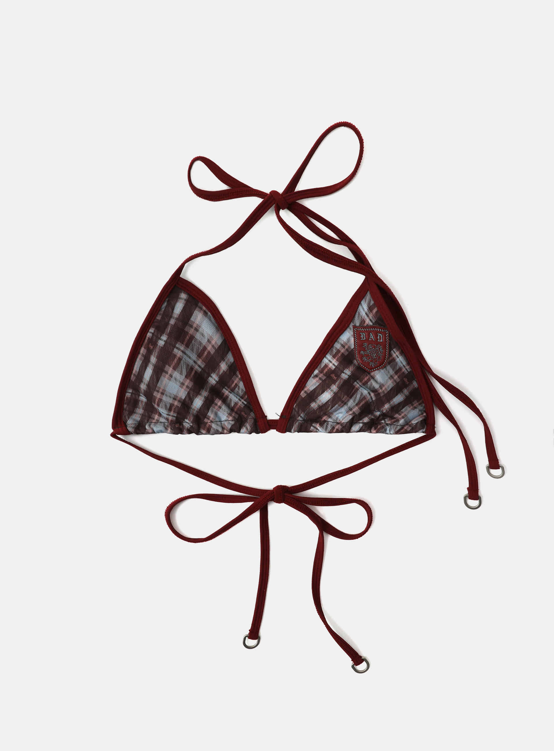 Badblood Vintage Club Bikini Set - Checked Red