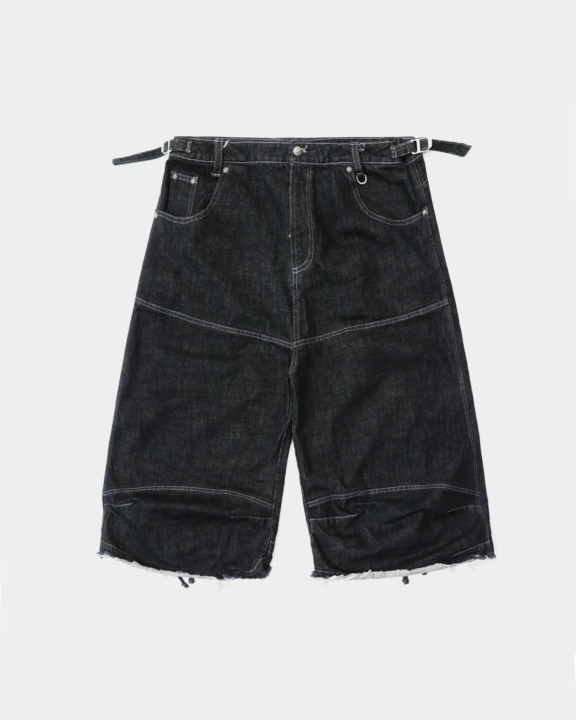 Badblood Cosmo Patch Convex Bermuda Pants - Black