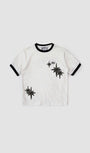 Badblood Cosmo Multi Patch Ringer T-Shirt - White