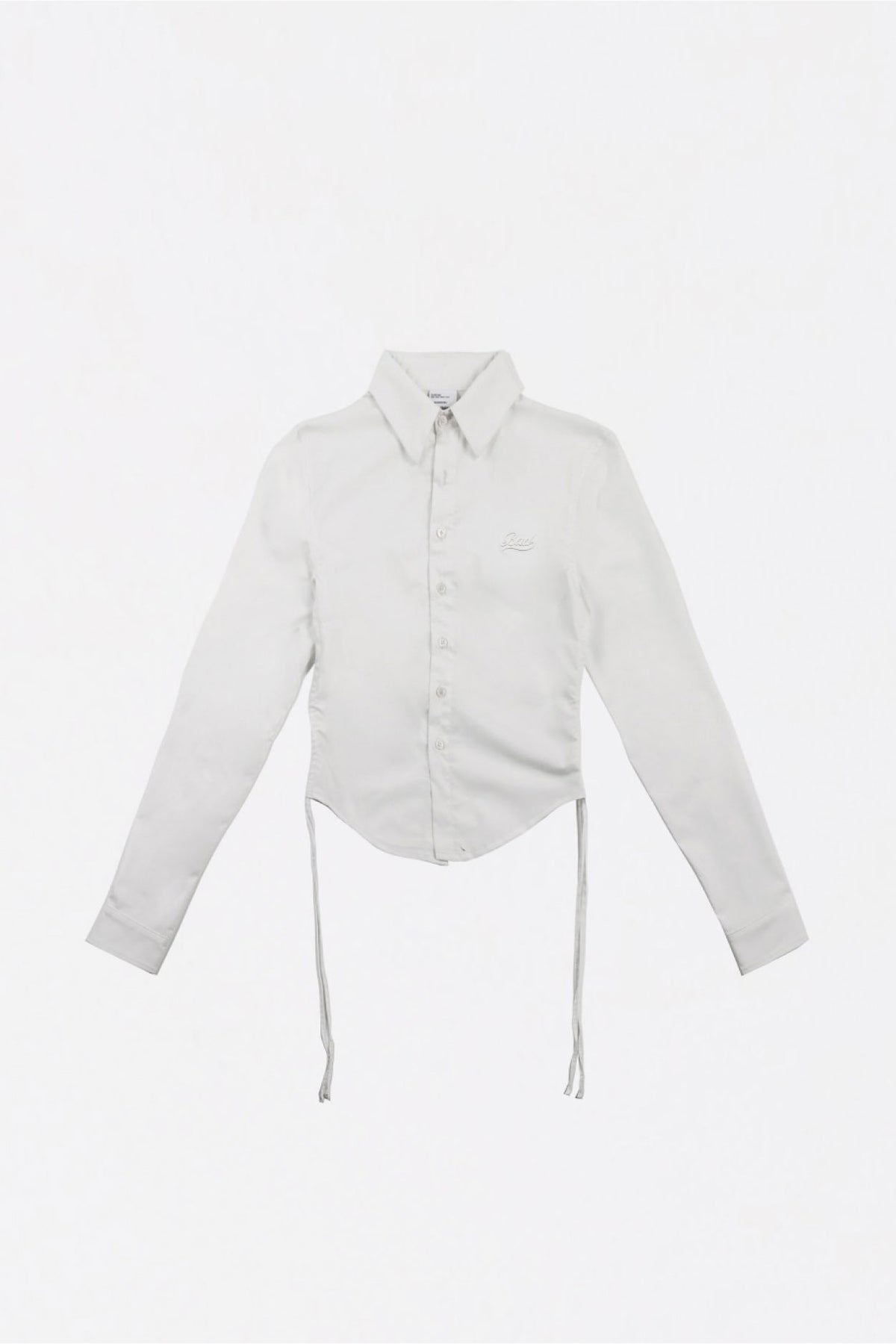 Badblood Shirring Shirt Slim Fit White