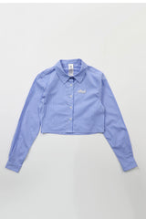 Badblood Cropped Shirt Blue/Straife