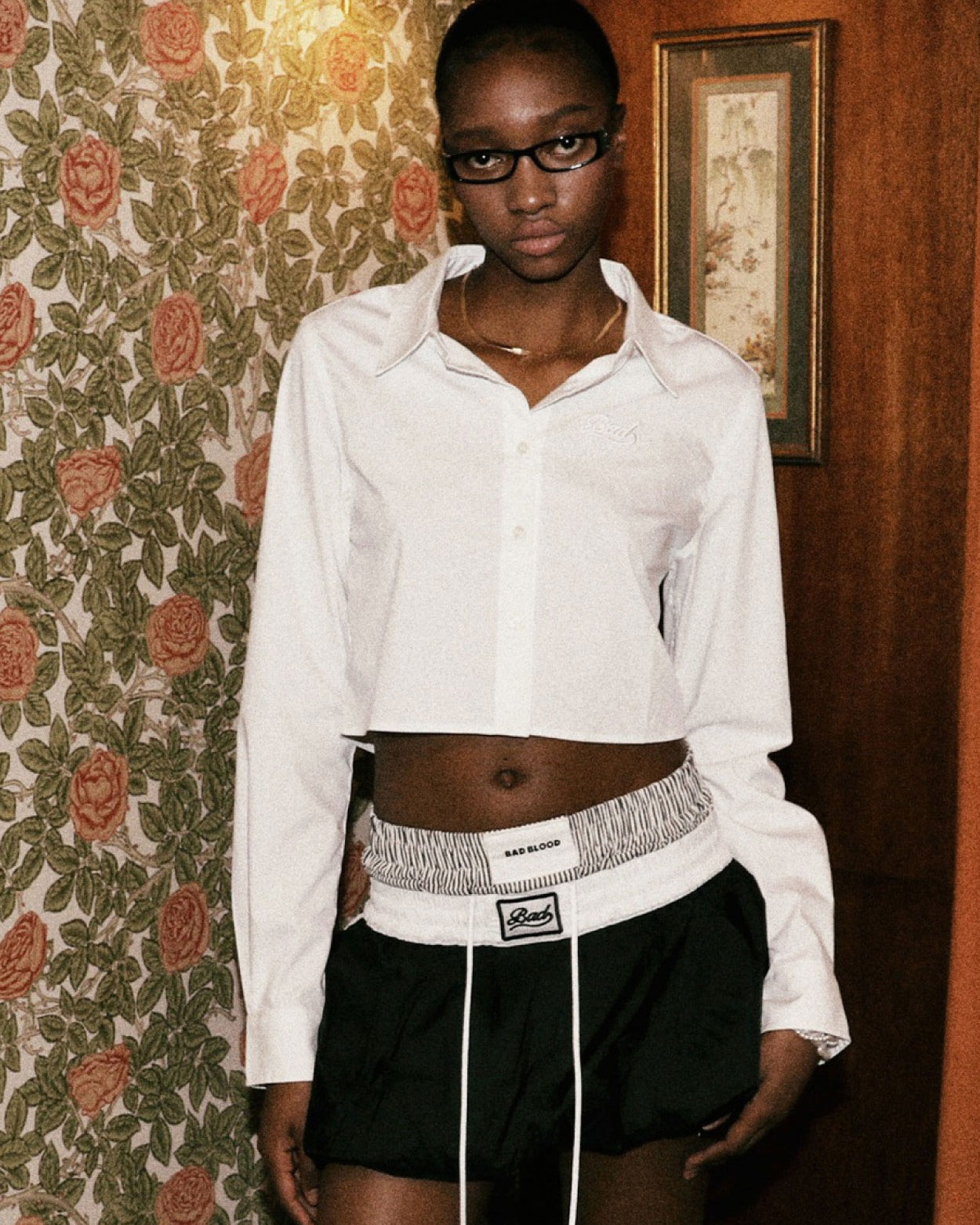 Badblood Cropped Shirt White