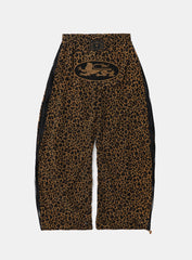 Badblood Mystic Billy Nylon Jogger - Brown Leopard