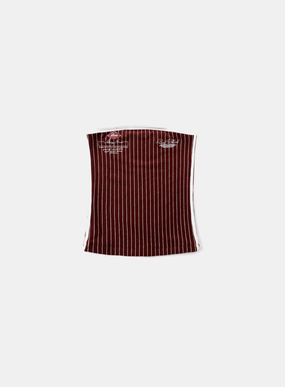 Badblood Classic Logo Stripe Tube Top - Wine