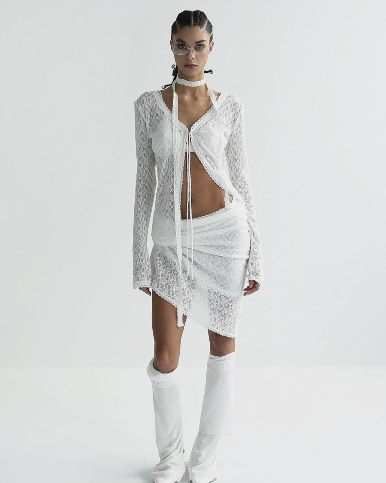 Badblood Selena Lace Cardigan White