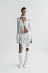 Badblood Selena Lace Cardigan White