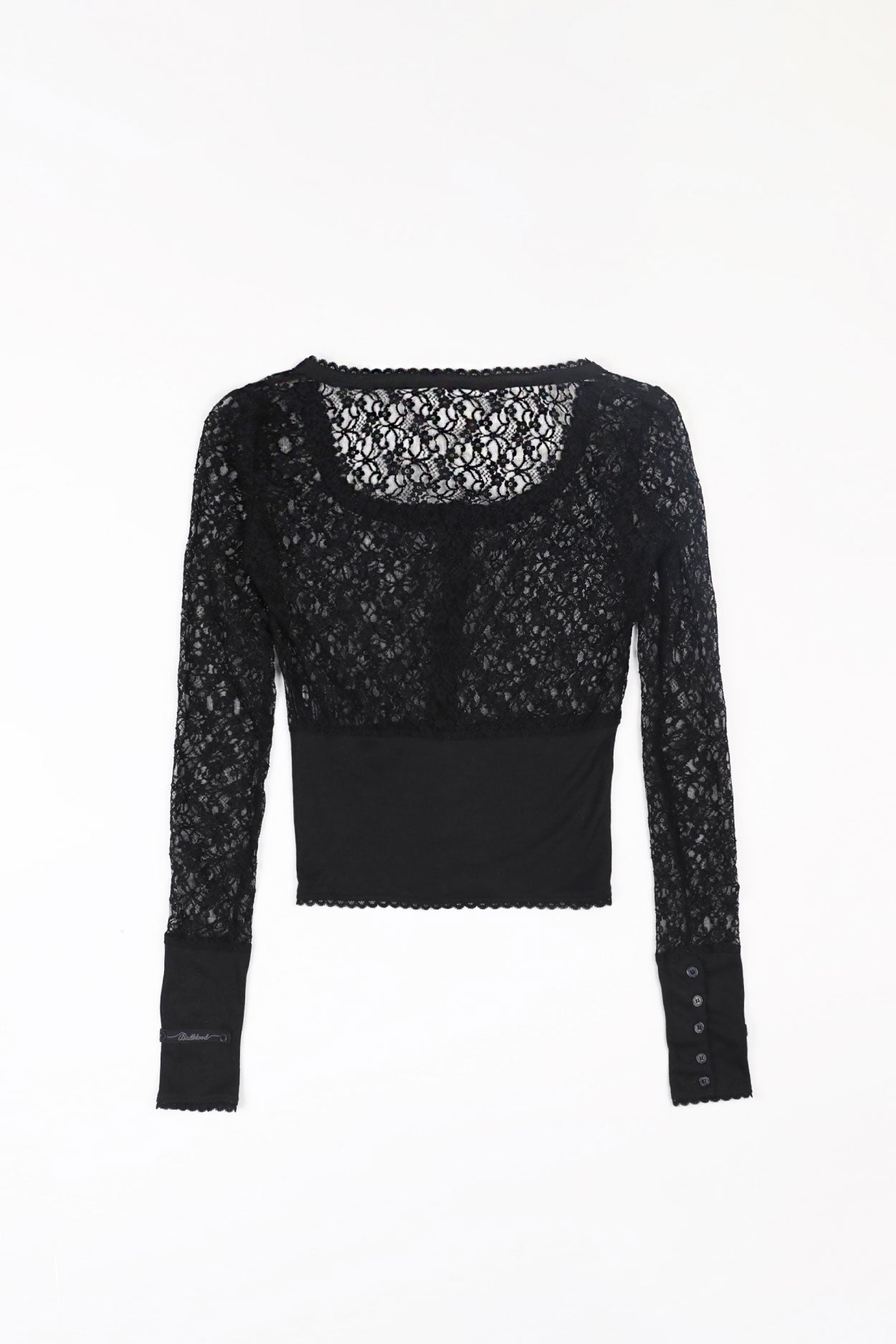 Badblood Selena Lace Crop Cardigan Black