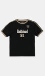 Badblood Vintage Club Jersey Ringer T-Shirt - Black