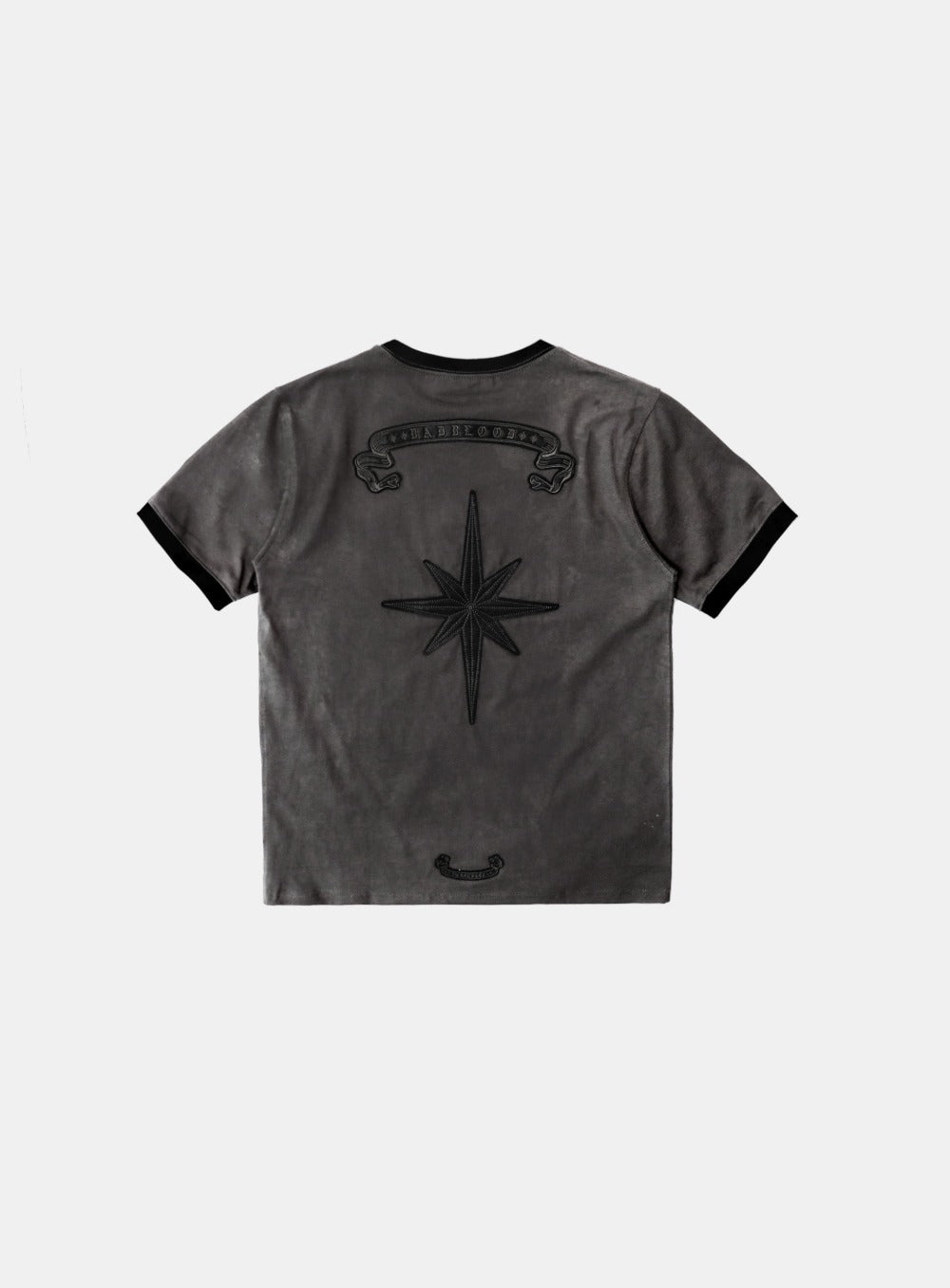 Badblood Cosmo Bad Patch Ringer T-Shirt - Charcoal
