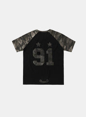 Badblood Contrast Short Sleeve Green Camo