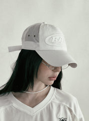 Badblood Speed Logo Nylon Ball Cap - White