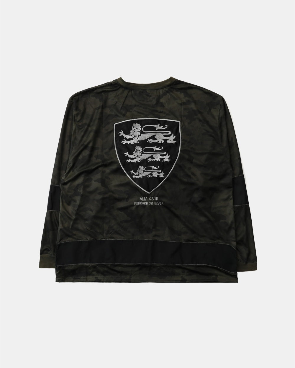 Badblood Shield M Contrast V-Neck Jersey Long Sleeve Green Camo