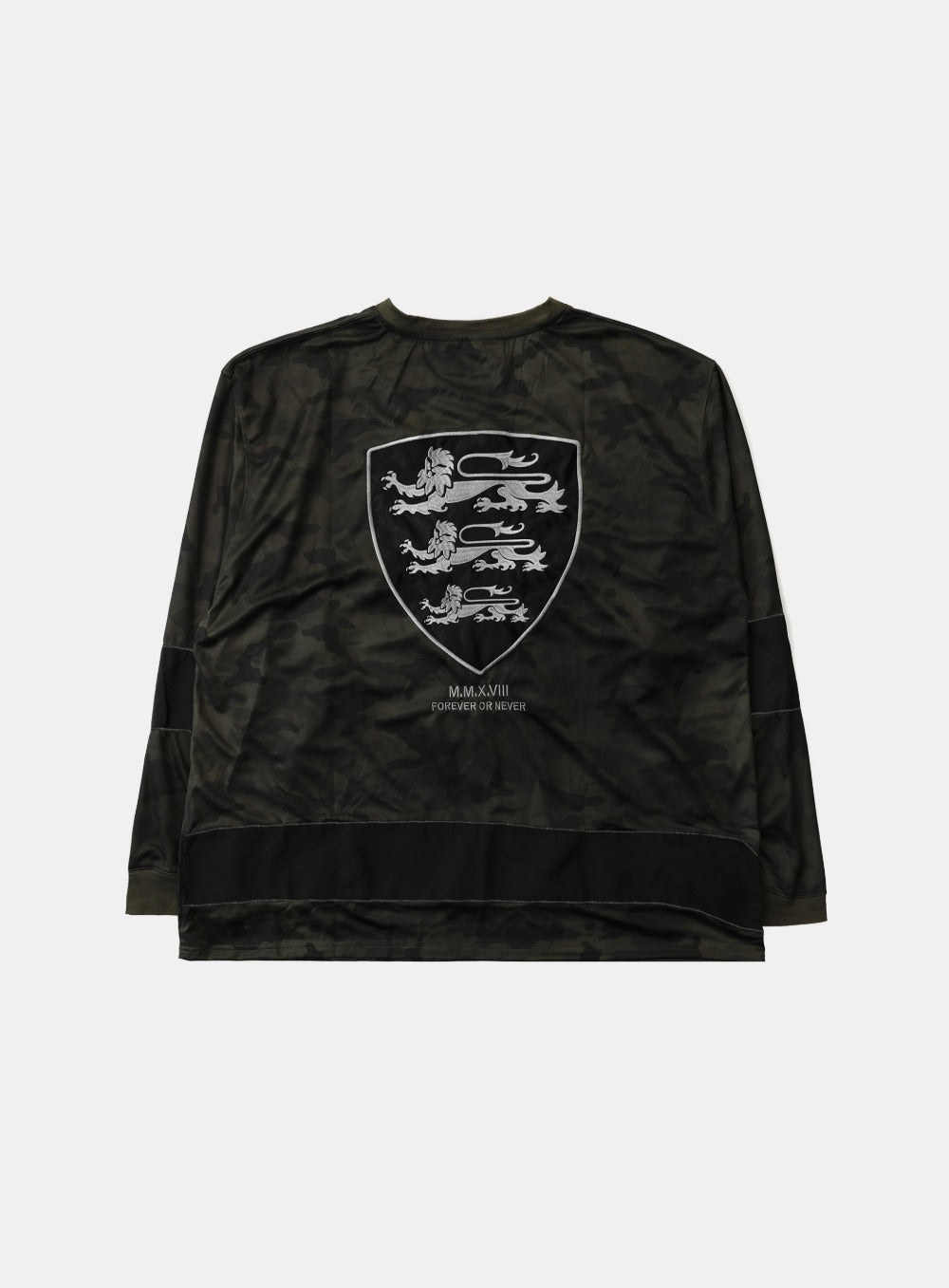 Badblood Shield M Contrast V-Neck Jersey Long Sleeve Green Camo