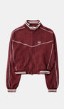 Badblood Dark Classic Pinstripe Track Jacket - Wine