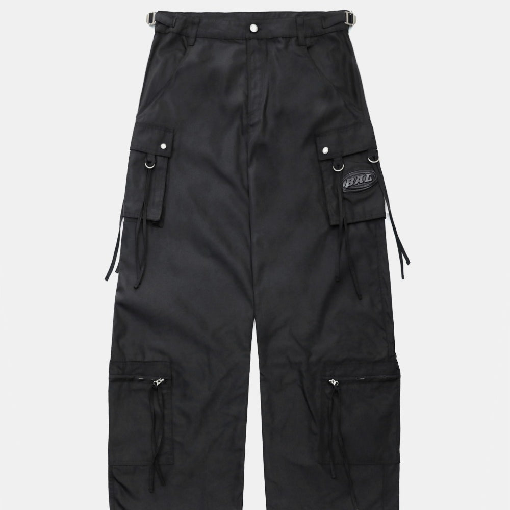 Badblood Squad Nylon Cargo Pants Black
