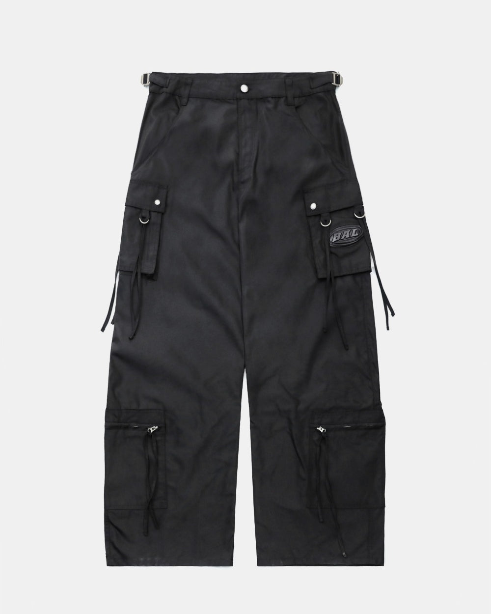 Badblood Squad Nylon Cargo Pants Black