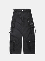 Badblood Squad Nylon Cargo Pants Black