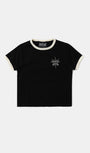 Badblood Cosmo Triple Patch Ringer T-Shirt - Black