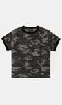 Badblood Cosmo Reflective Ringer T-Shirt - Black Camo