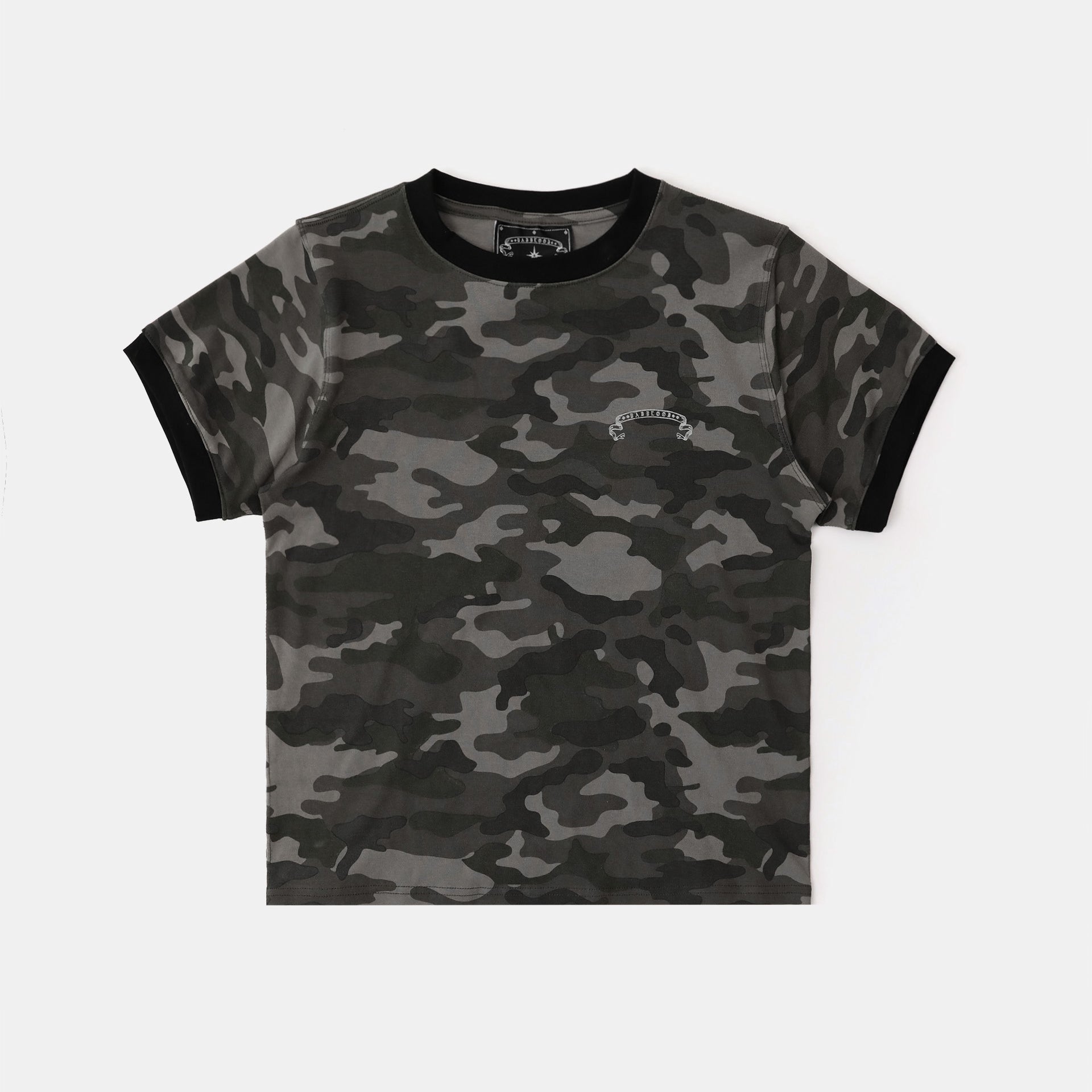 Badblood Cosmo Reflective Ringer T-Shirt - Black Camo