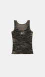 Badblood Mystic Tank Slim Fit Green Camo