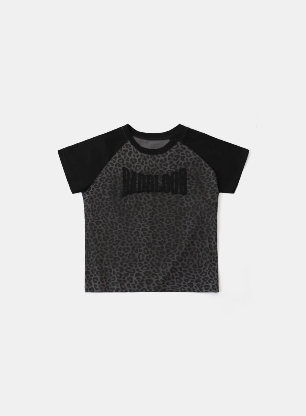 Badblood Contrast Short Sleeve Black Leopard