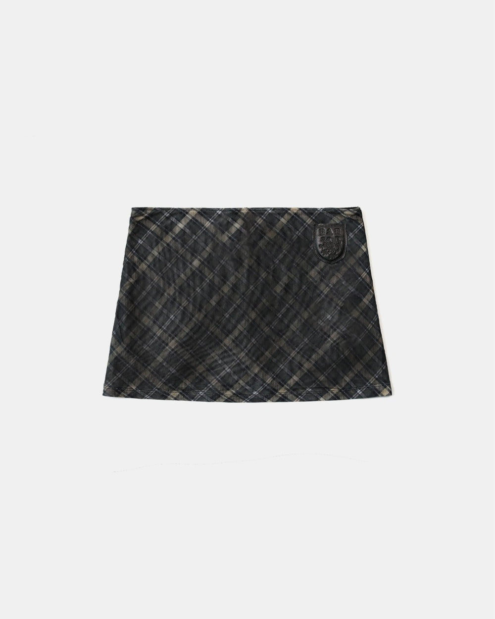 Badblood  Vintage Club Skirt - Checked Black