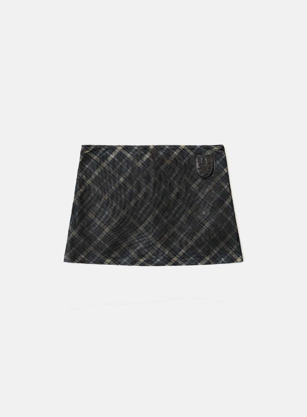 Badblood  Vintage Club Skirt - Checked Black