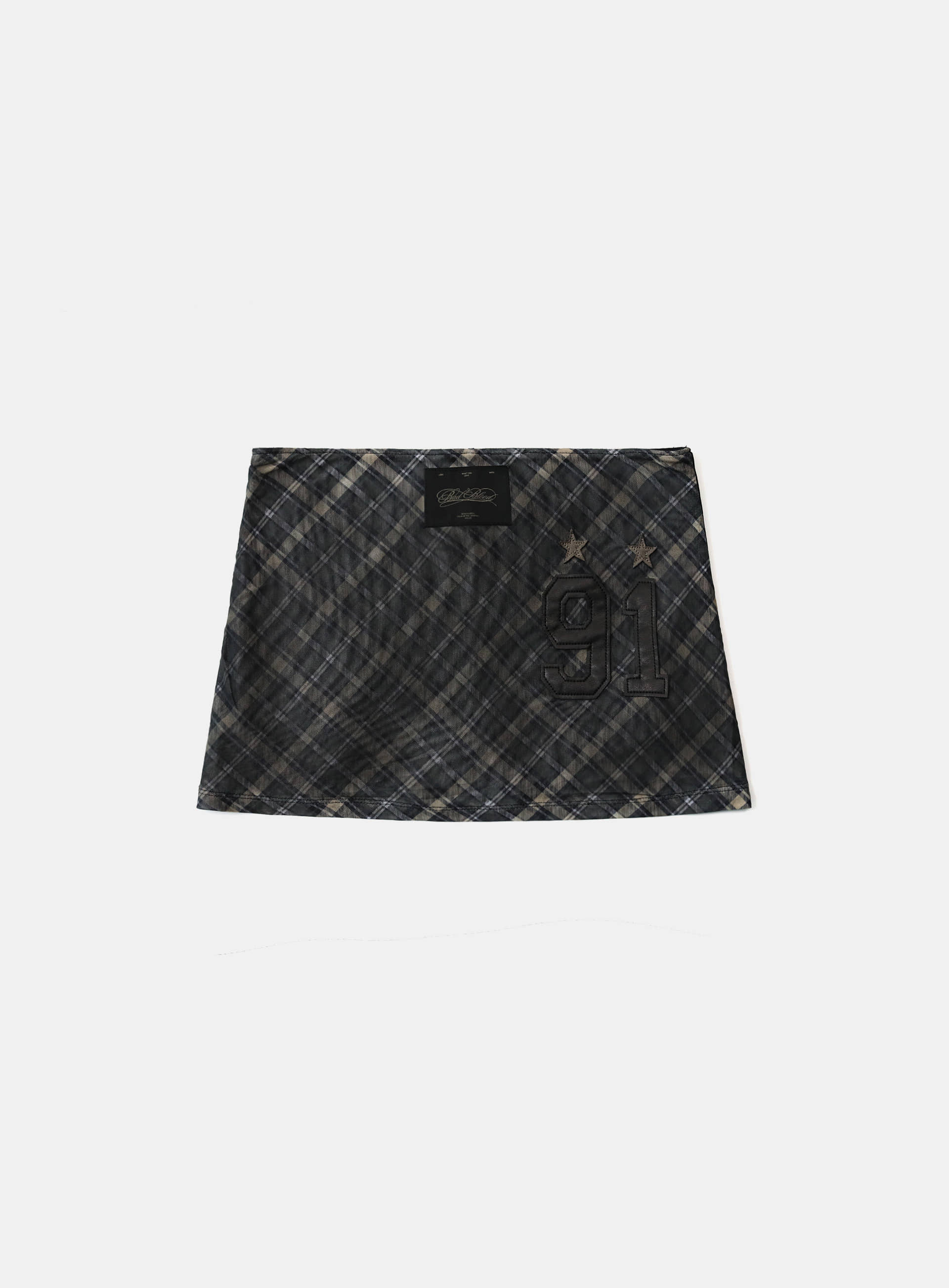 Badblood  Vintage Club Skirt - Checked Black
