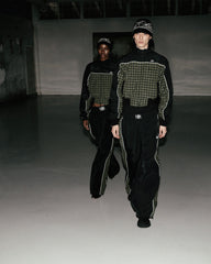 Badblood Contrast Check Track Jacket - Green