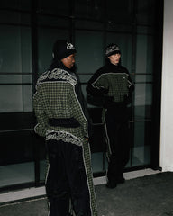 Badblood Contrast Check Track Jacket - Green
