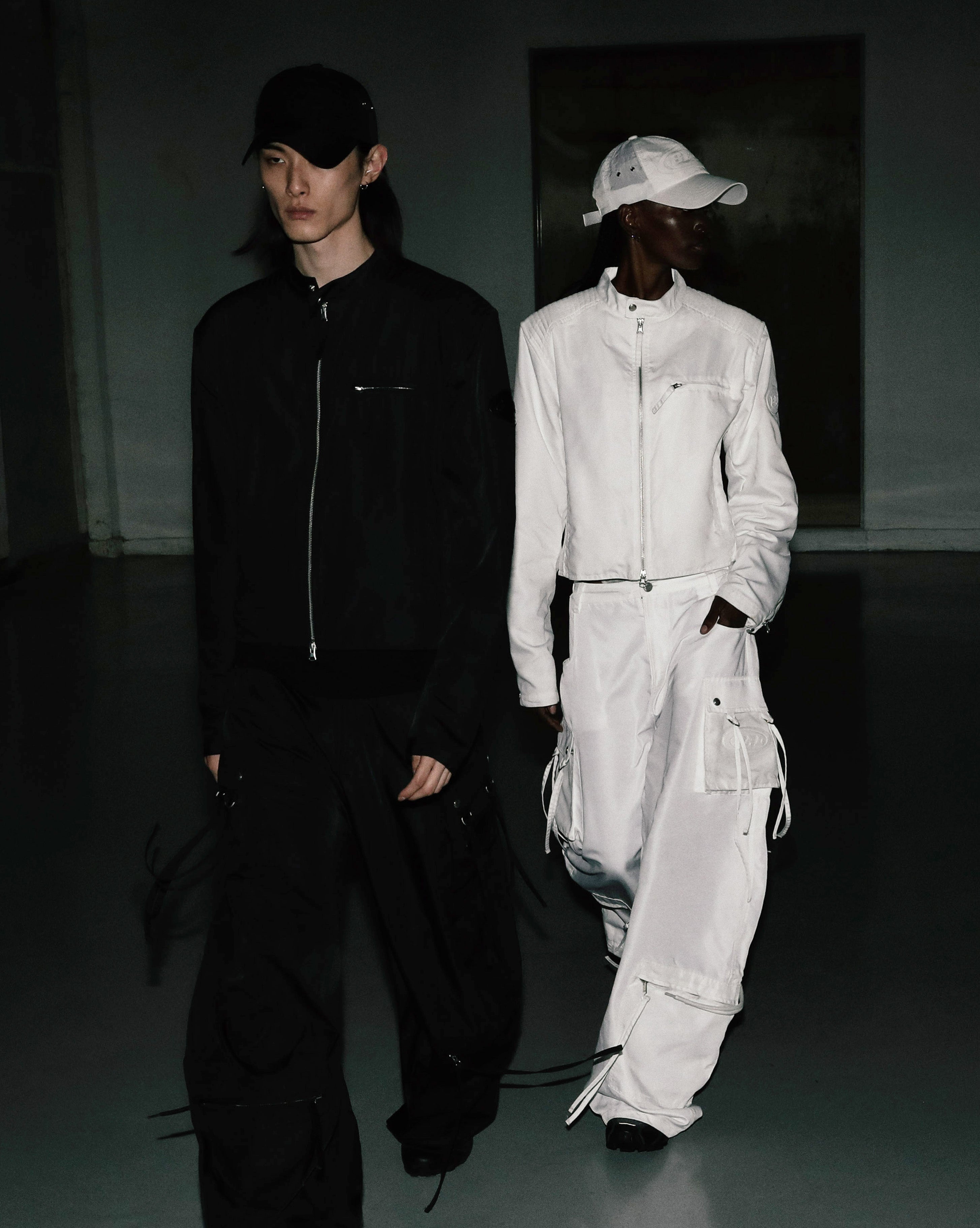 Badblood Squad Nylon Cargo Pants White