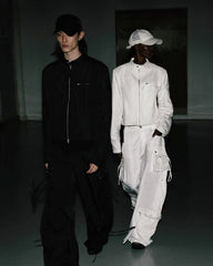 Badblood Squad Nylon Cargo Pants White