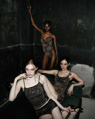 Badblood Mystic String Tank - Brown Leopard