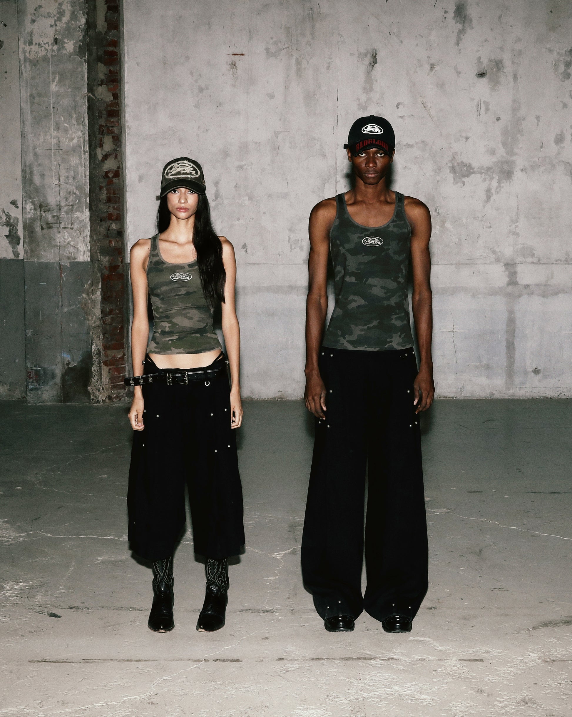 Badblood Mystic Tank Slim Fit Green Camo