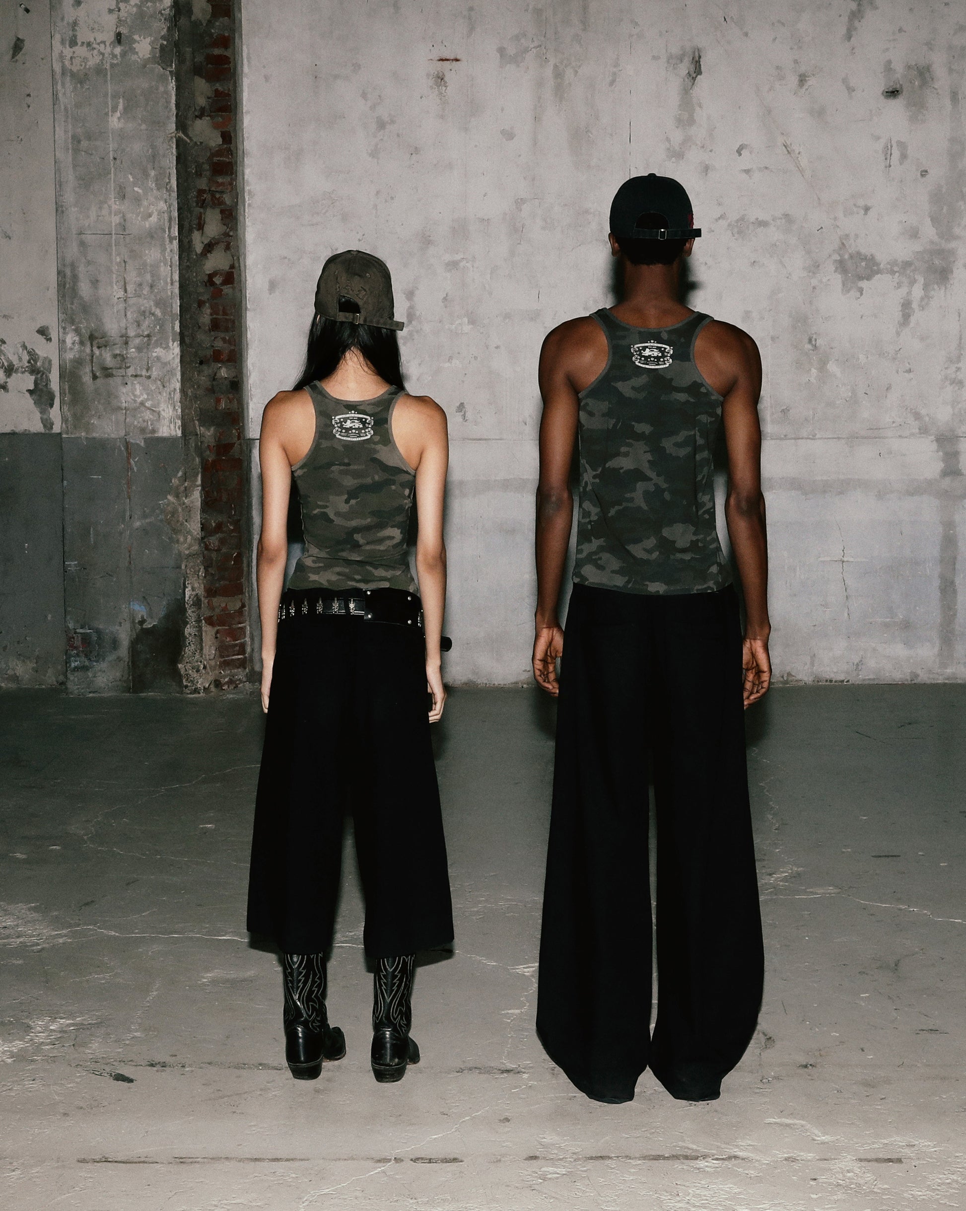 Badblood Mystic Tank Slim Fit Green Camo
