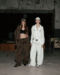 Badblood Mystic Billy Nylon Jogger - Brown Leopard