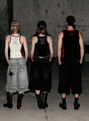 Badblood Workshop Shield Print Tank - Black/Charcoal