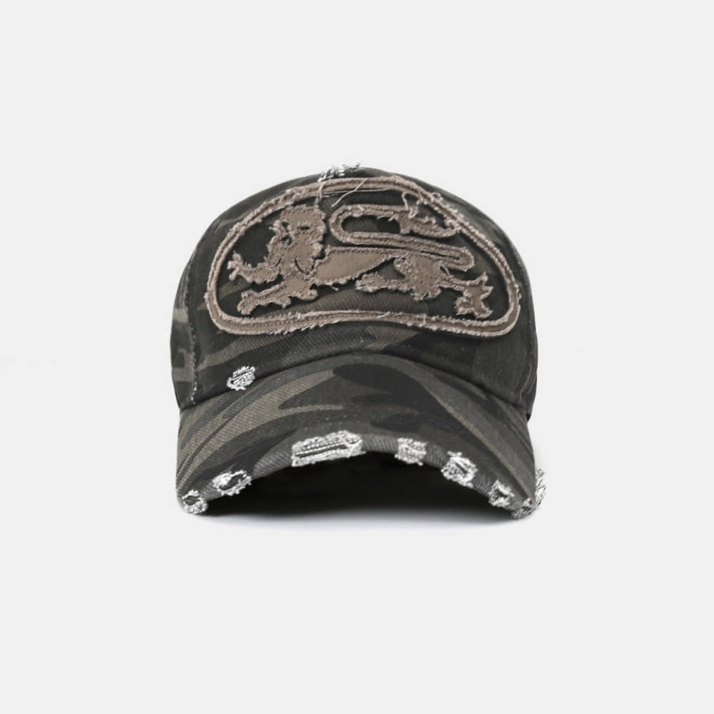 Badblood Mystic Big Patch Ball Cap - Dusty Green Camo