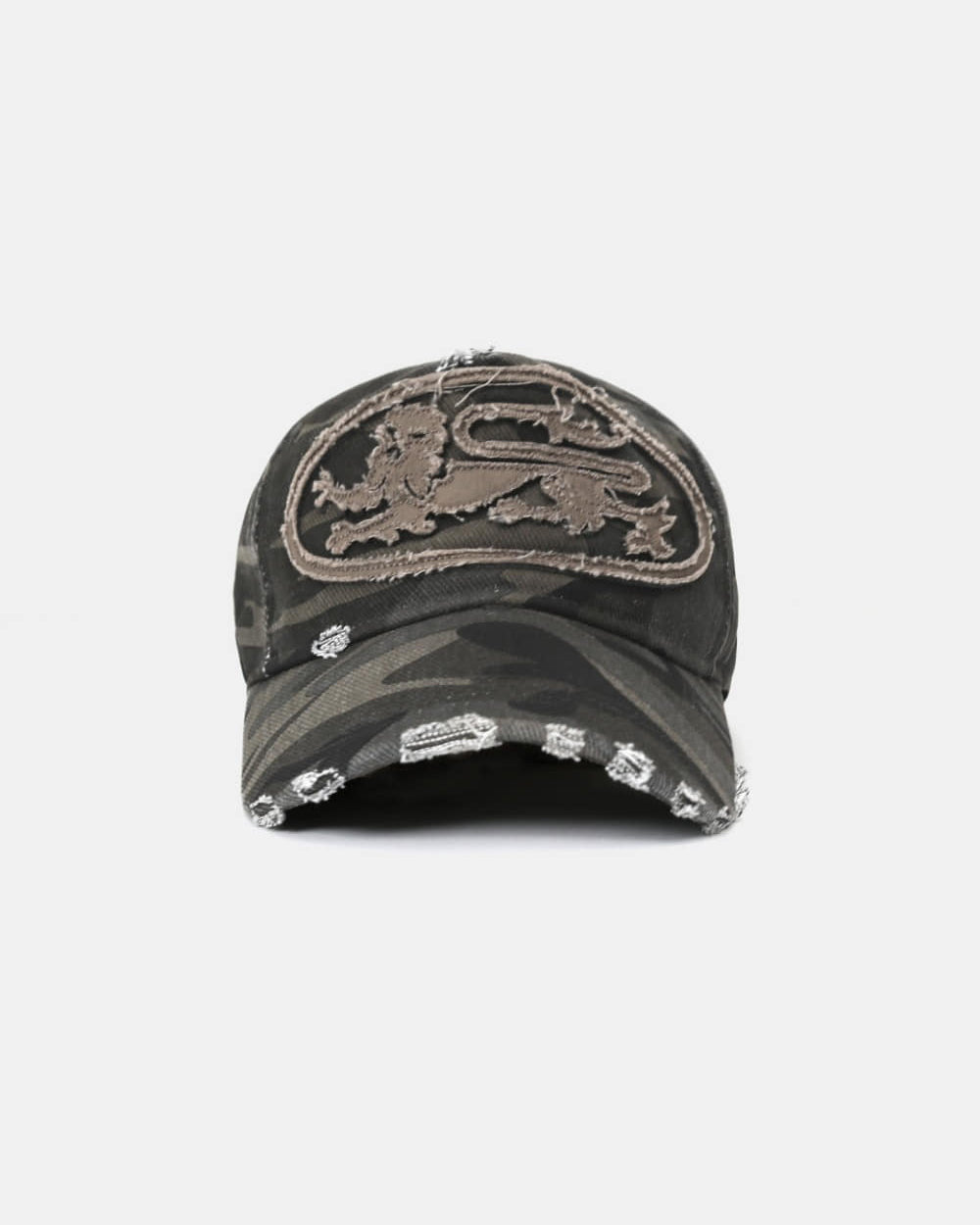 Badblood Mystic Big Patch Ball Cap - Dusty Green Camo