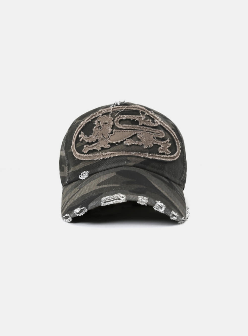 Badblood Mystic Big Patch Ball Cap - Dusty Green Camo