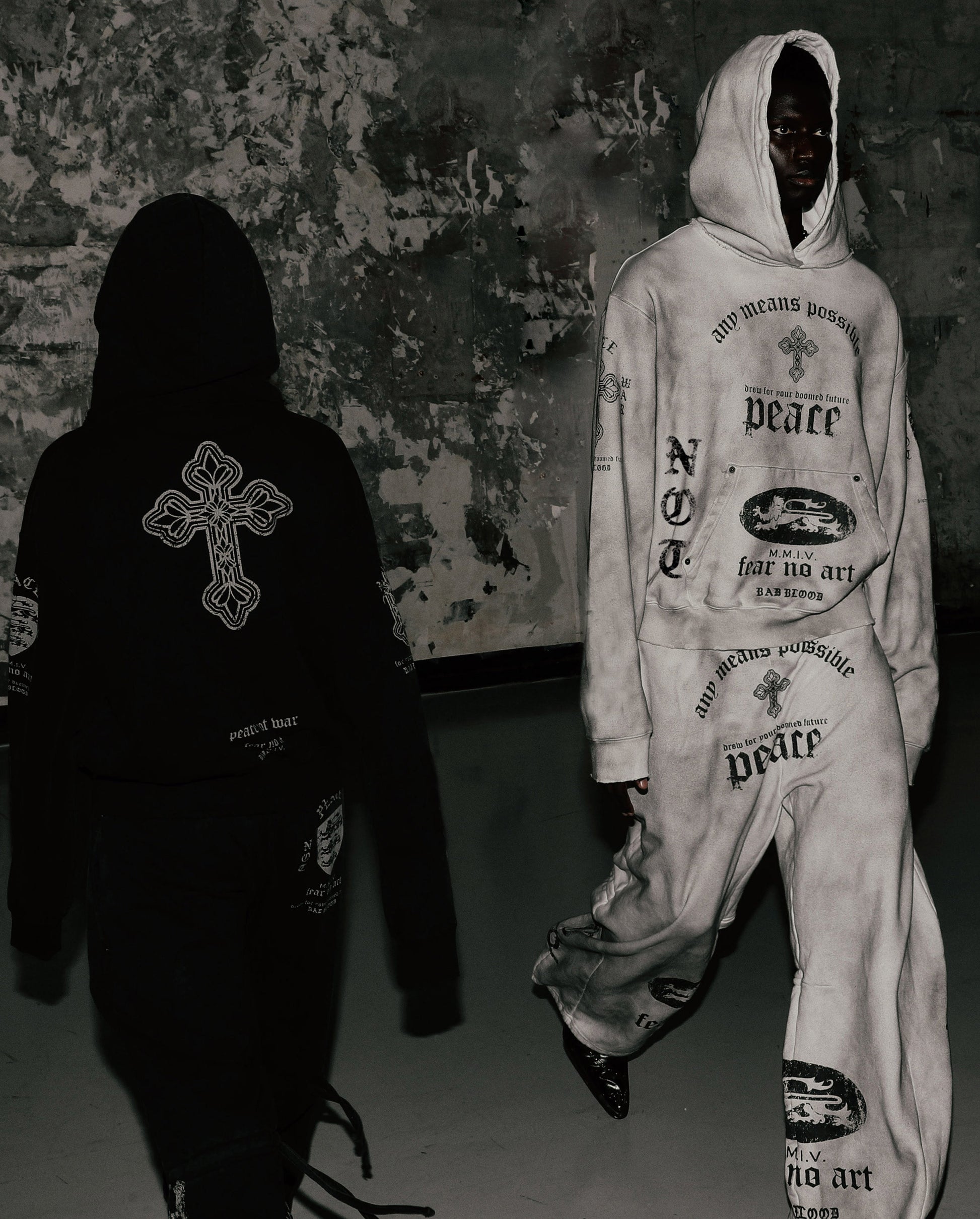 Badblood PEACE NOT WAR Jogger Dusty Black
